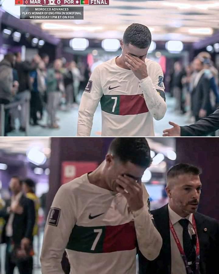 Nabil_Ahmed___'s tweet photo. This was Cristiano Ronaldo's last WORLD CUP match 💔💔 https://t.co/Un94adKpt7