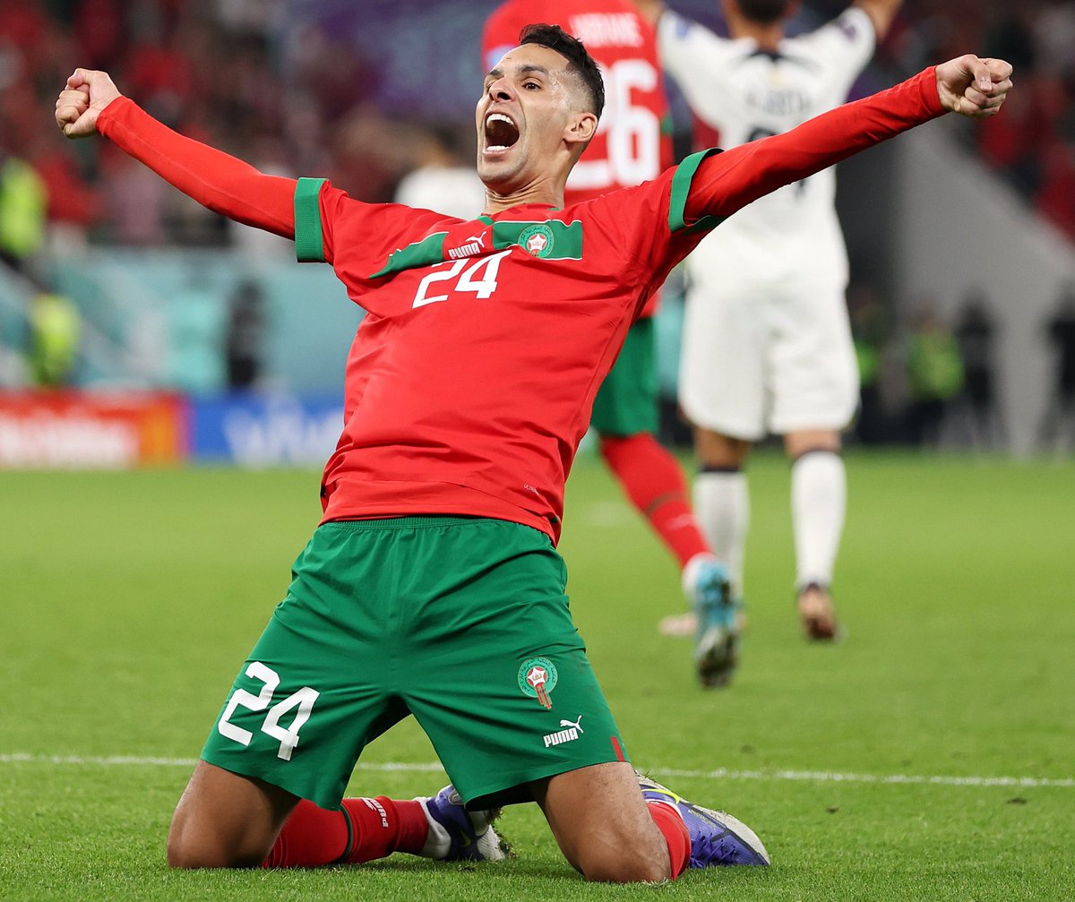 GIANT KILLERS 🔥🔥🔥

Morocco 🇲🇦 have now beaten European giants Belgium, Spain and Portugal at this World Cup and held Croatia to a goalless draw in their opener. 

Respect the Atlas Lions! 🦁🦁🦁