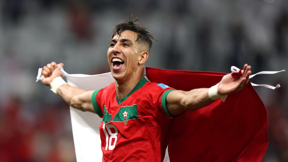 Forbes's tweet photo. World Cup Underdogs: Morocco Defeats Portugal, Becomes First African Or Arab Country To Advance To Semifinals https://t.co/nOm6vrpK1O https://t.co/8Fz8BpWEIx