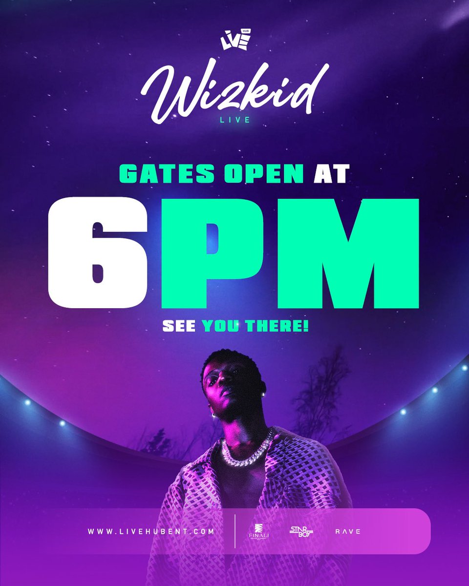 The Biggest has landed!! 

SEE YOU AT 6PM!!!!

#WizKid𓃵 #WizkidLiveAccra