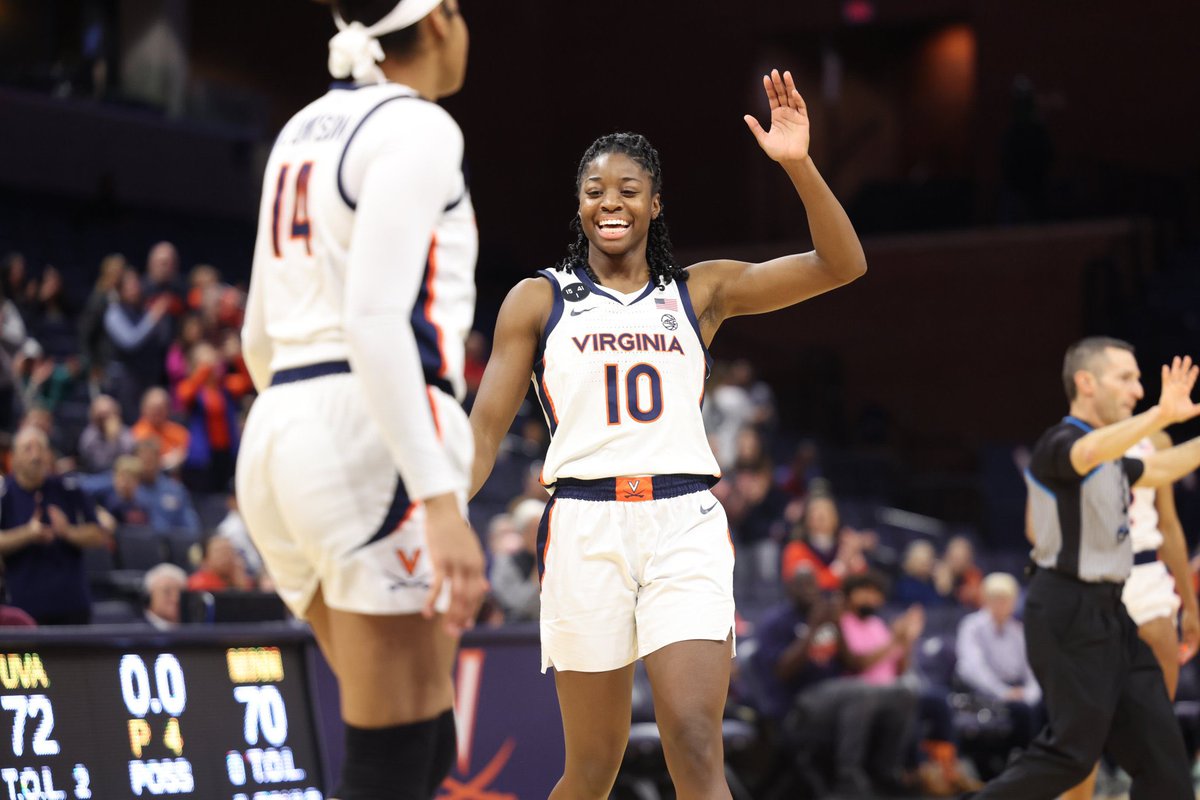 GregMadia's tweet image. In her first full season at #UVa, Mir McLean is thriving. 

Her five double-doubles are tied for the ninth most nationally, and more importantly, “I’m really comfortable with these girls now,” she said. On the UConn transfer’s strong start to the campaign: dailyprogress.com/sports/uconn-t…