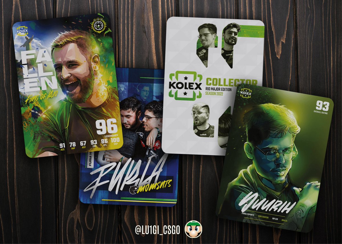 lu1gi_csgo's tweet photo. The new @KolexGG boxes feature some beautifully designed cards that center around the #RioMajor. Which cards are you most excited about? π€
Sound off in the comments! π’
#KolexCards #CSGO #csgocards #thehobby #whodoyoucollect https://t.co/ljs95BisnI