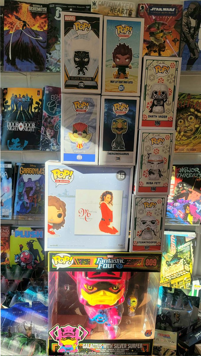FinalBossComics's tweet photo. The harbinger of destruction has returned in the form of a #FunkoPop 

#Galactus is back in stock as well

Get your #MariahCarey Christmas Funko today

#Naruto #StarWars #BlackPanther #Pokemon #Marvel #Comicbooks #Comics #Lawrenceville #FinalBossComics #FinalBoss #FinalBossFamily https://t.co/PYD1utU0aJ