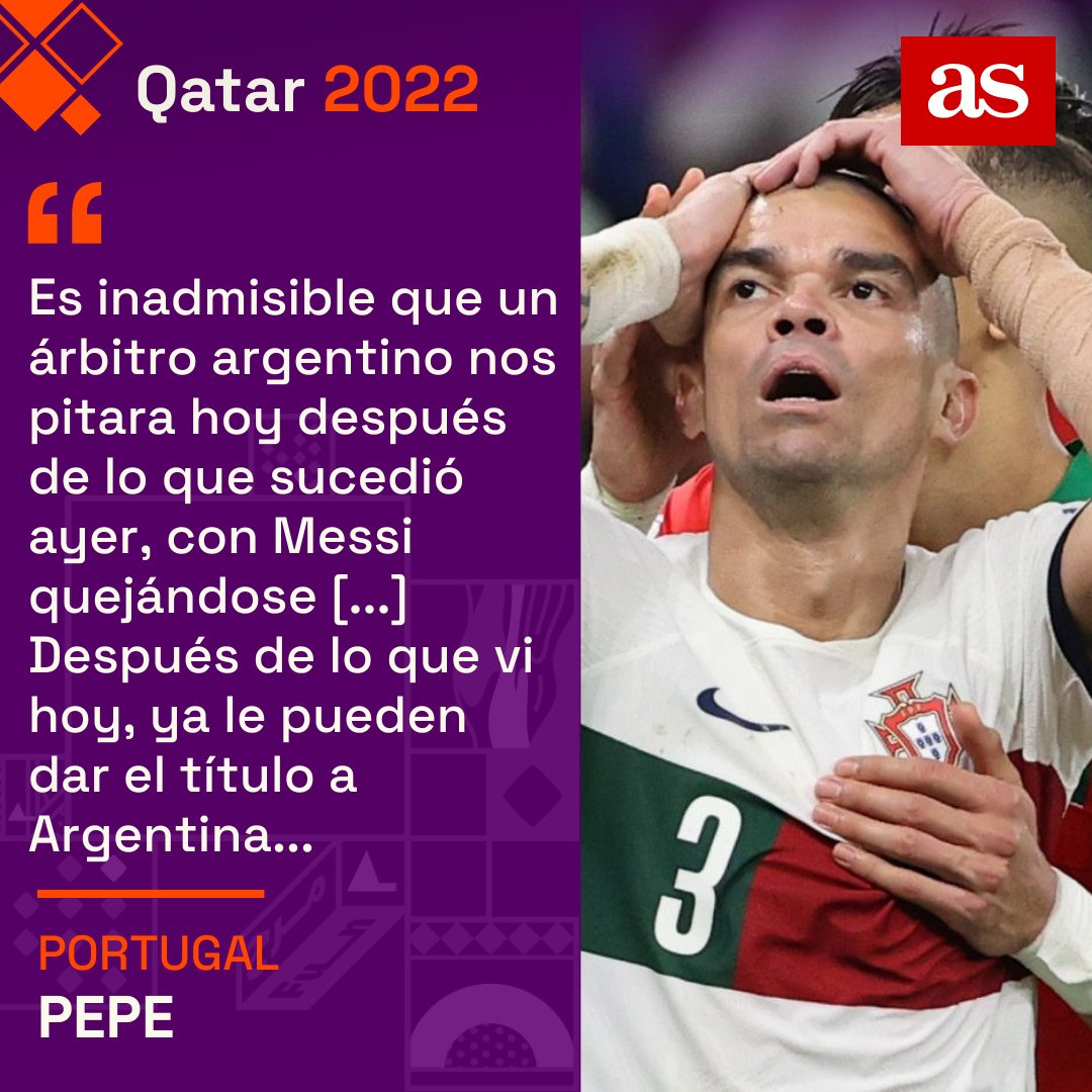 diarioas's tweet photo. 🔥 𝐏𝐞𝐩𝐞 𝐑𝐀𝐉𝐀 𝐭𝐫𝐚𝐬 𝐥𝐚 𝐞𝐥𝐢𝐦𝐢𝐧𝐚𝐜𝐢𝐨́𝐧 𝐝𝐞 𝐏𝐨𝐫𝐭𝐮𝐠𝐚𝐥 🔥 🇵🇹🇵🇹🇵🇹
#FIFAWorldCup #Qatar2022 #UniversoMundial https://t.co/wpIy0jJnwK