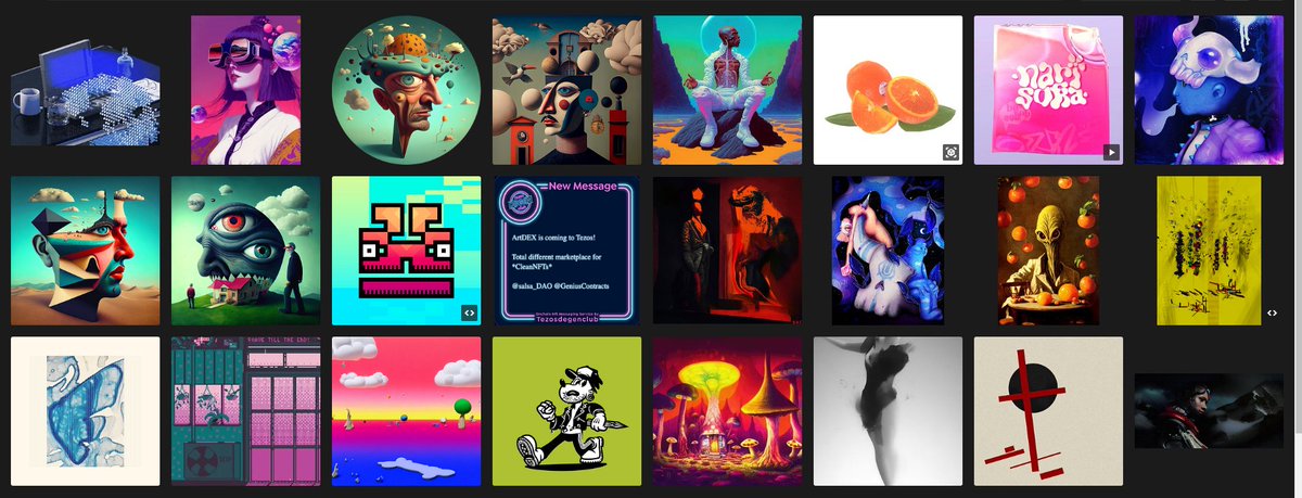 More fresh pieces collected on #tezos 🌹💙
.
.
.
Artists: <a href="/spogelsemaskine/">Spøgelsesmaskinen</a> <a href="/Baroslostinmeta/">barosai.tez</a> <a href="/DylanThornArt/">Dylan Thorn</a> <a href="/DehiscenceArt/">DEHISCENCE</a> <a href="/jjjjjjjjjjohn/">John Karel</a> <a href="/narisofka/">𝐧𝐚𝐫𝐢𝐬𝐨𝐟𝐤𝐚 ✦</a> <a href="/gengoya_club/">gengoya</a> @RedruMxNFT <a href="/flexasaurusrex/"></a> <a href="/ClownVamp/">ClownVamp</a> <a href="/Anna___Beller/">Anna Beller</a> <a href="/bravepxl/">Brave</a> <a href="/mrshapeIess/">mrshapeless</a> <a href="/Skigfx/">Chertovskee</a> <a href="/homelesstez/">homeless</a> <a href="/ojovivoMotion/">ojovivo</a>