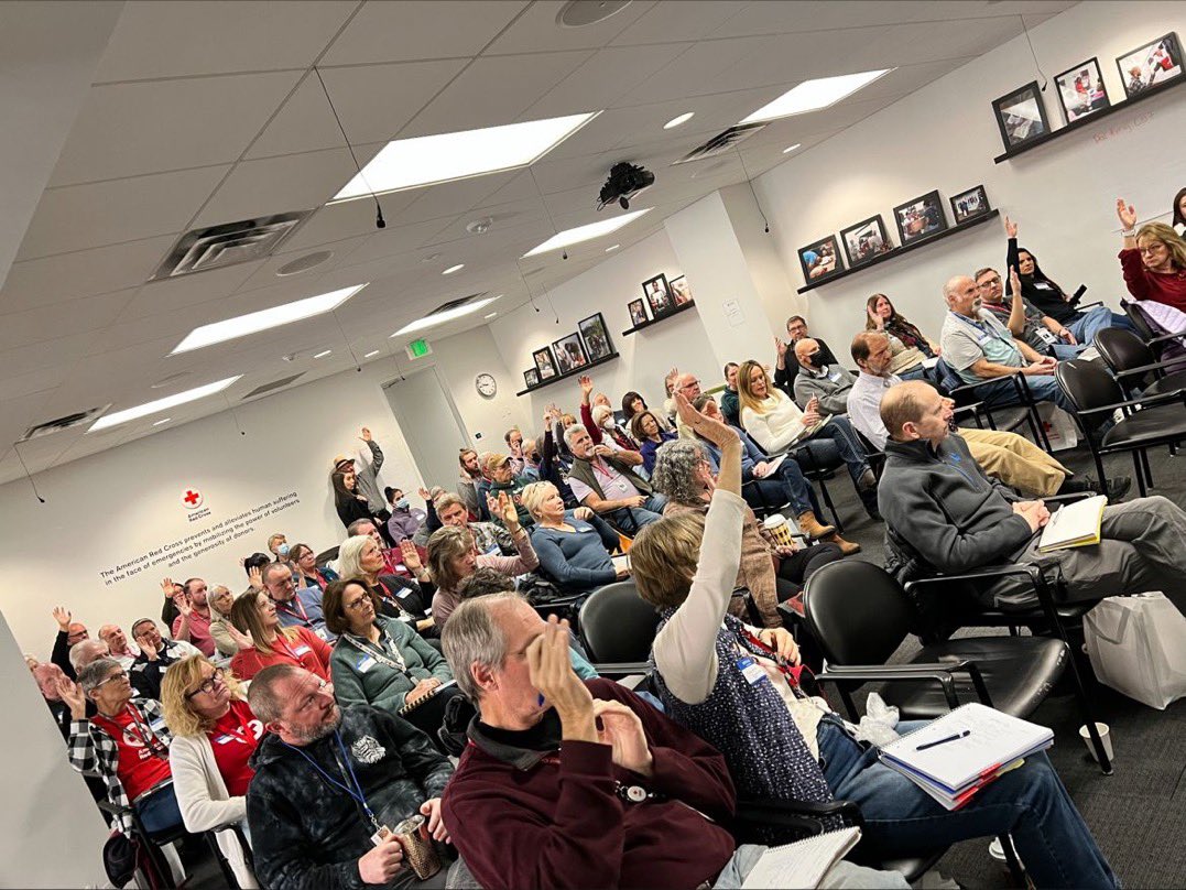 COWYRedCross's tweet photo. Incredible volunteers from across the Colorado and Wyoming region are spending their Saturday training to be there for our community in times of need!

Interested in joining the team and becoming a volunteer? Visit https://t.co/3fFZ3RLgdQ https://t.co/TjUO6NVSOZ
