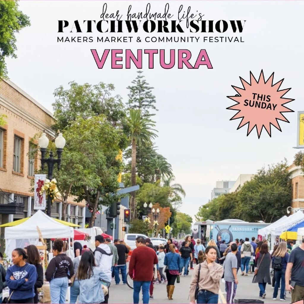 Tomorrow is our last @thepatchworkshow of the season! Join us in the heart of downtown Ventura from 11am-5pm to shop small &amp; local. 

☀️VENTURA - Dec. 11 in @downtownventura
.
.
.
.
.
.
.
#dearhandmadelife #patchworkshow
#visitventura #mydowntownventura … instagr.am/p/Cl_soN4uHEw/