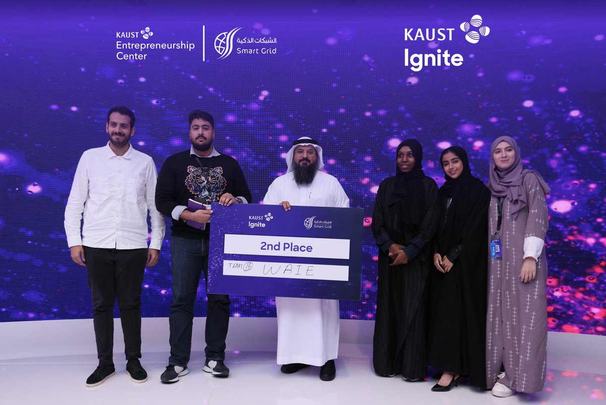 SASG_KSA's tweet photo. بعد يومين من العمل المبتكر، أعلنا عن الفرق الثلاث الفائزة بتحدي #KAUSTIgnite، وهم:
المركز الأول: فريق قطرة ماء.
المركز الثاني: فريق واعي.
المركز الثالث: فريق بيتس.

شكراً لكل المشاركين والمدربين والمحكمين على مشاركتهم، وتابعونا في قادم الأيام لمعرفة المزيد عن الحلول الفائزة. https://t.co/NfCisahvLO