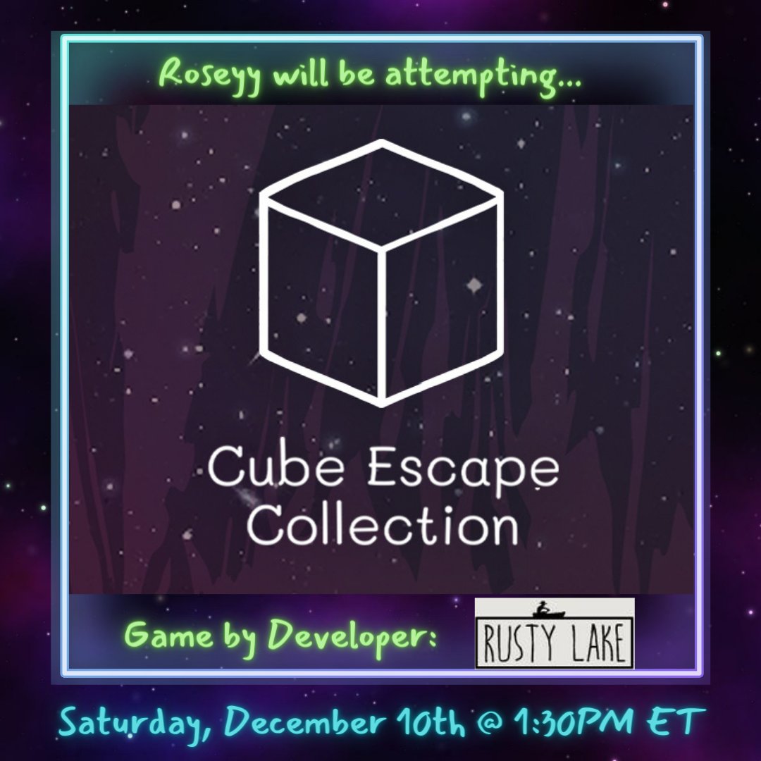 Roseyy_Attempts's tweet photo. SOLVE 'EM SAT🧩🔎📖 : Attempting to... continuing through @RustyLake-iverse by starting my playthrough of "Cube Escape Collections" today @ 1:30PM ET (aka in less than an hour!) 

1/? Cube Escape Streams @ https://t.co/LnC7mrkZPu 

#Twitch #RustyLake #CubeEscape #Puzzle #Eerie https://t.co/Sxe4mRRDkw