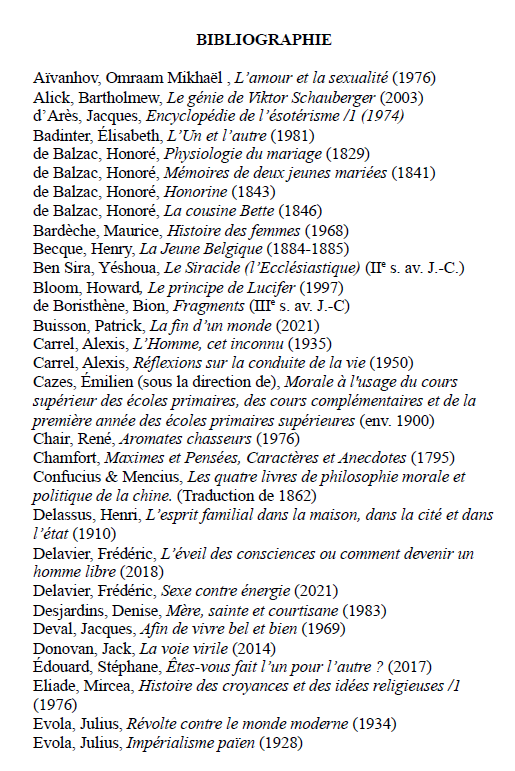 ArthurSapaudia's tweet photo. Bibliographie de mon dernier florilège.
👇🍍👇
https://t.co/4AWpdrIFvz

@HommesInfluence 
@DLViguier 
@stratpol_site 
#Soral #Bardèche #Proudhon #Evola #Weininger #Schopenhauer #Balzac #Buisson #Carrel #Delavier #Costanza #Nietzsche #Rousseau #Venner #Wilde https://t.co/y6vwH0IIzv
