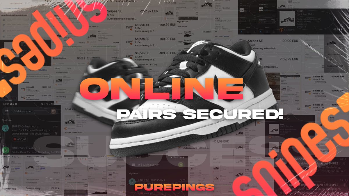 PurePings's tweet image. Round 2 of pandas 💸

We keep cooking instore and online 🐐

Exact stock numbers ✅
Early drop info ✅
Live support during drop ✅

The only way to go is Pure Pings, dont miss out! 👇👑
🔗pure-pings.hyper.co/waitlist