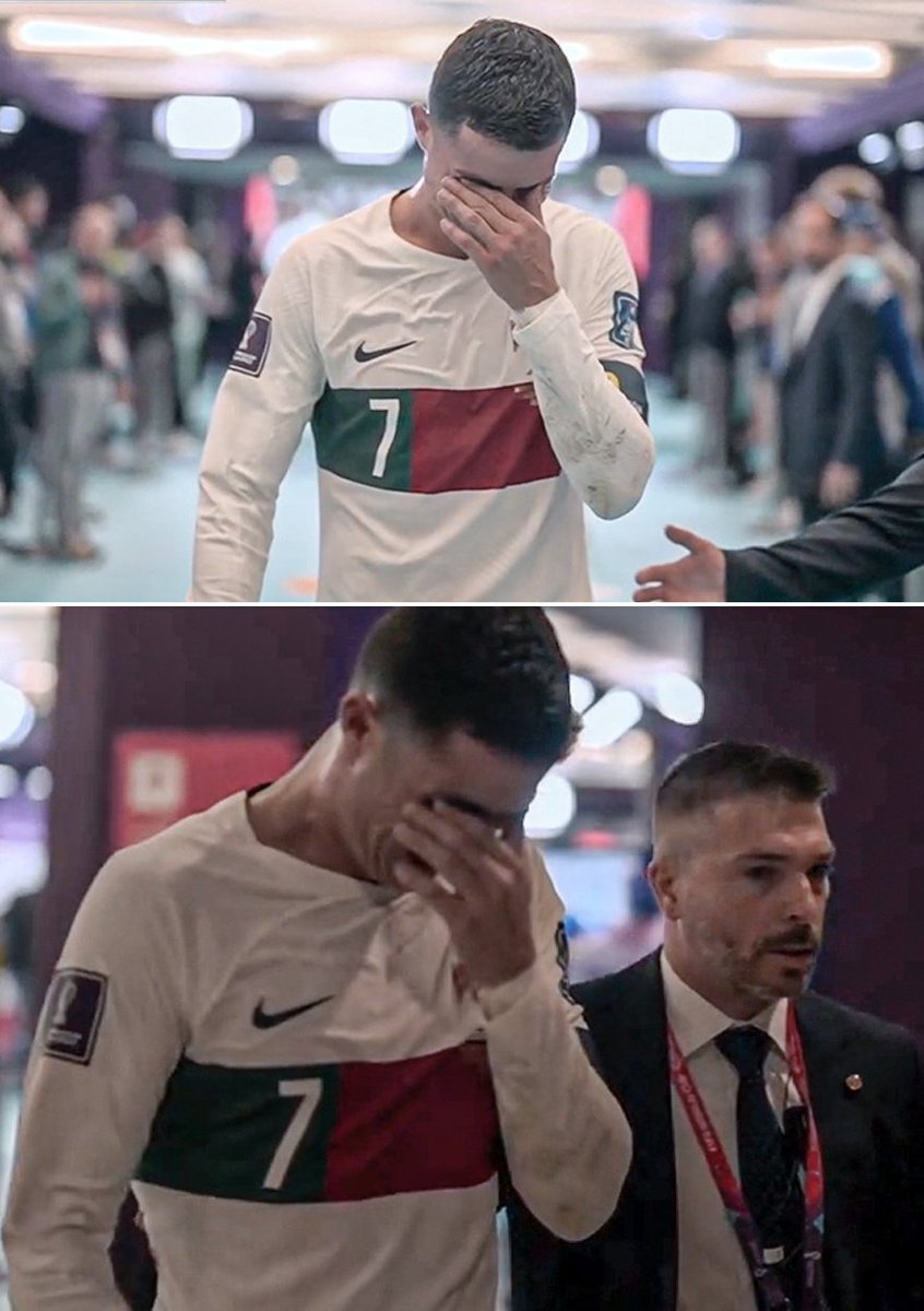 itskoukii's tweet photo. The shot that broke my heart in this World Cup💔💔 
But Cristiano Ronaldo will always  number 1 for me❤️❤️

#Cristiano #CR7 #WorldCup2022 #Portugal https://t.co/9nlGpaMlLF