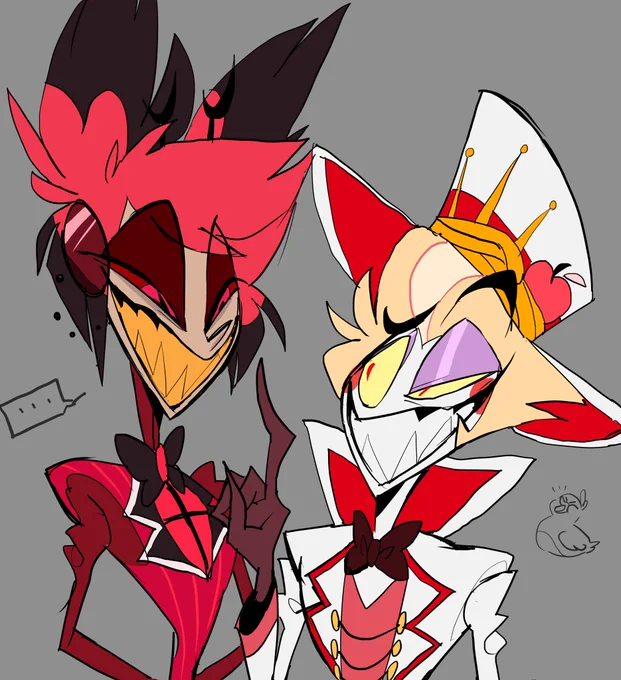一触即発コンビWhat happens next?? #HazbinHotel  #HazbinHotelFanart 