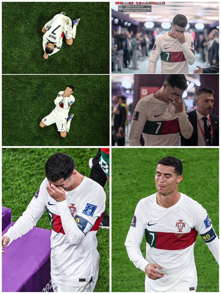 ARKumarSSVPD's tweet photo. Good Bye Champion 💔
#CR7
#MARPOR
#ChristianoRonaldo
#Ronaldo
#CR7𓃵
#MARvsPOR https://t.co/UQFnVqQoN2