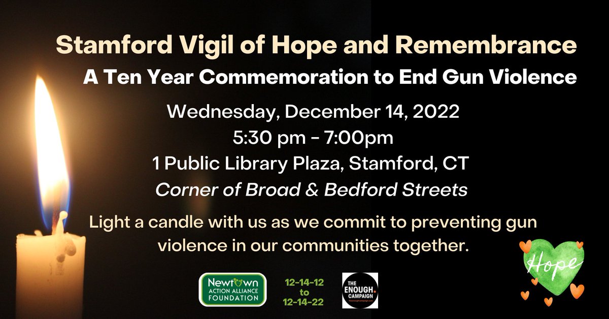 PinkWaveAction's tweet image. You're Invited to Light a Candle With Us 12/14, Stamford - eepurl.com/ifRZzL