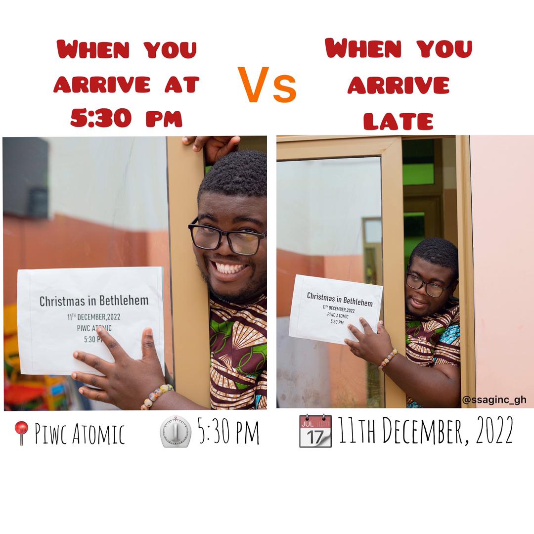 It's TOMORROW

You cannot afford to be late. 

Come and watch 
CHRISTMAS IN BETHLEHEM

1️⃣1️⃣-1️⃣2️⃣-2️⃣0️⃣2️⃣2️⃣
PIWC ATOMIC
maps.app.goo.gl/vcK9imvruJxith…
(Venue map direction) 

5️⃣:3️⃣0️⃣PM sharp

See you there. 
#ChristmasInBethlehem 
#CIB 
#SSAG
#ChristmasShows
#Trending
