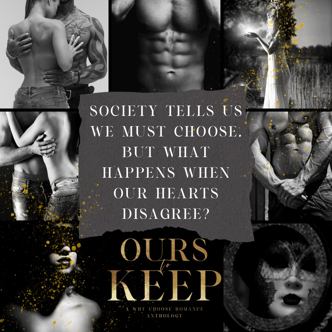 WordsWithIndie's tweet photo. Ours To Keep: A Why Choose Romance Anthology!
22 authors  come together to bring you 18 steamy stories that will leave you breathless and wanting more. 
✨ PRE-ORDER LINK:
https://t.co/W5Qbvzk6wl
 #preorder #rhromance #romance #comingsoon #poly #whychoose https://t.co/Ohsv2VyFkw