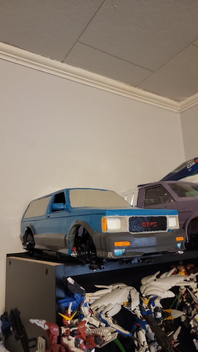 DAGxJUDGE's tweet photo. The GMC Typhoon Body prototype came out pretty nicely. A few adjustments need to be made for the production versions but I am happy with it. Can't wait to get this thing running. https://t.co/FIe3F161jG