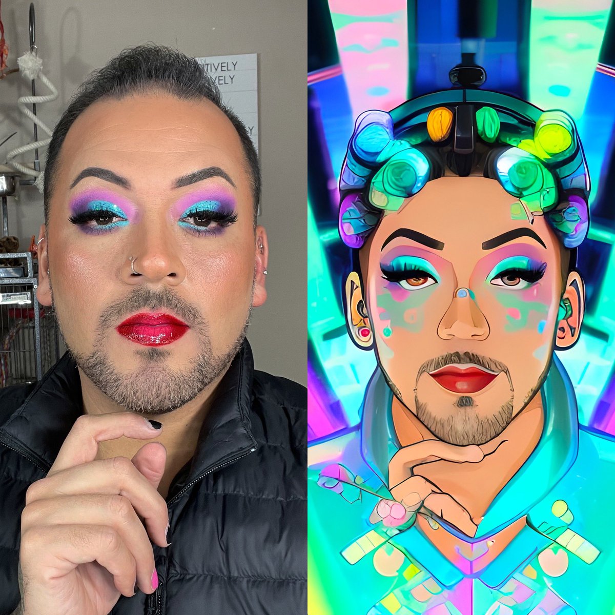 I think I nailed it! 🥰 

<a href="/blendbunnycos/">Blend Bunny®️Cosmetics</a> and <a href="/jlcosmetics_co/">Jean-Luc Cosmetics</a> came through for this look 🥰💖💋