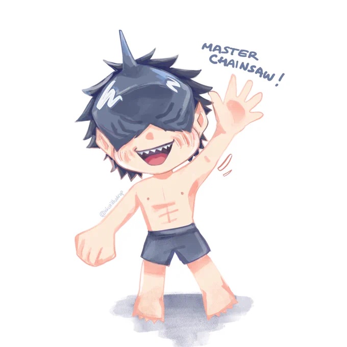 silly lil shark boi#チェンソーマン #ビーム#beam 
