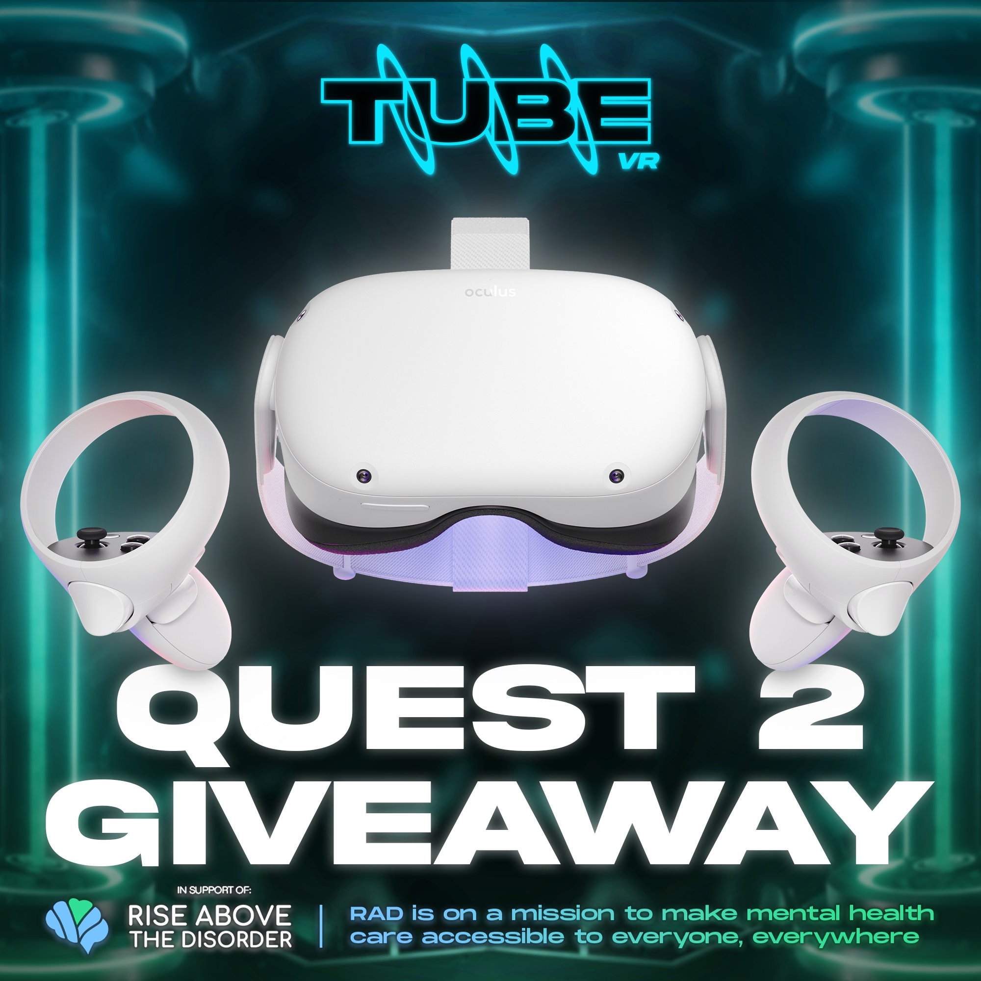 TUBE VR - The Club District on Twitter: GIVEAWAY!👀 Enter now! ⬇️ https://t.co/TF7hoetkO7 To celebrate raising $24k for @YouAreRAD this year we are giving away a Quest 2. RAD is