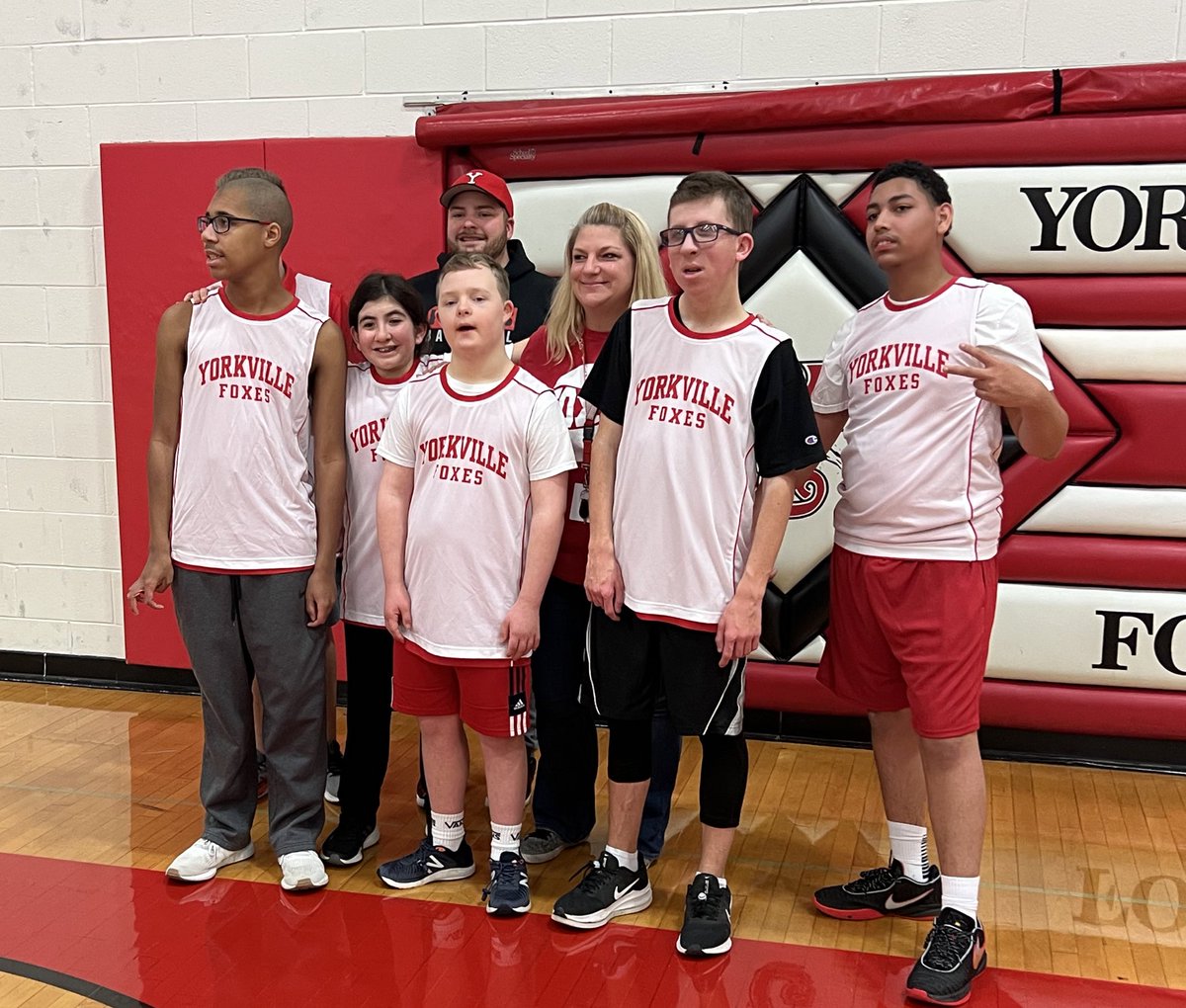 EmmaKMcGuire's tweet photo. Couldn’t be prouder of our athletes this morning-what a fun game to watch 🏀 A special thanks to @coachwensits and her athletes for cheering us on! @AReveter @CodyWyeth https://t.co/M2T5ikl2vc