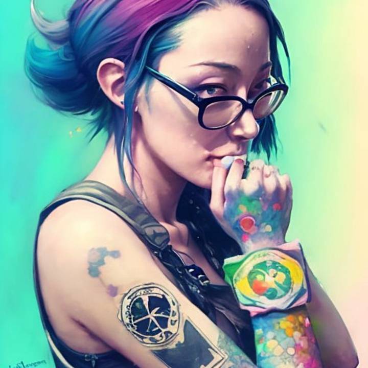 I jumped on that AI bandwagon and it made me look like Tank Girl! 🤓