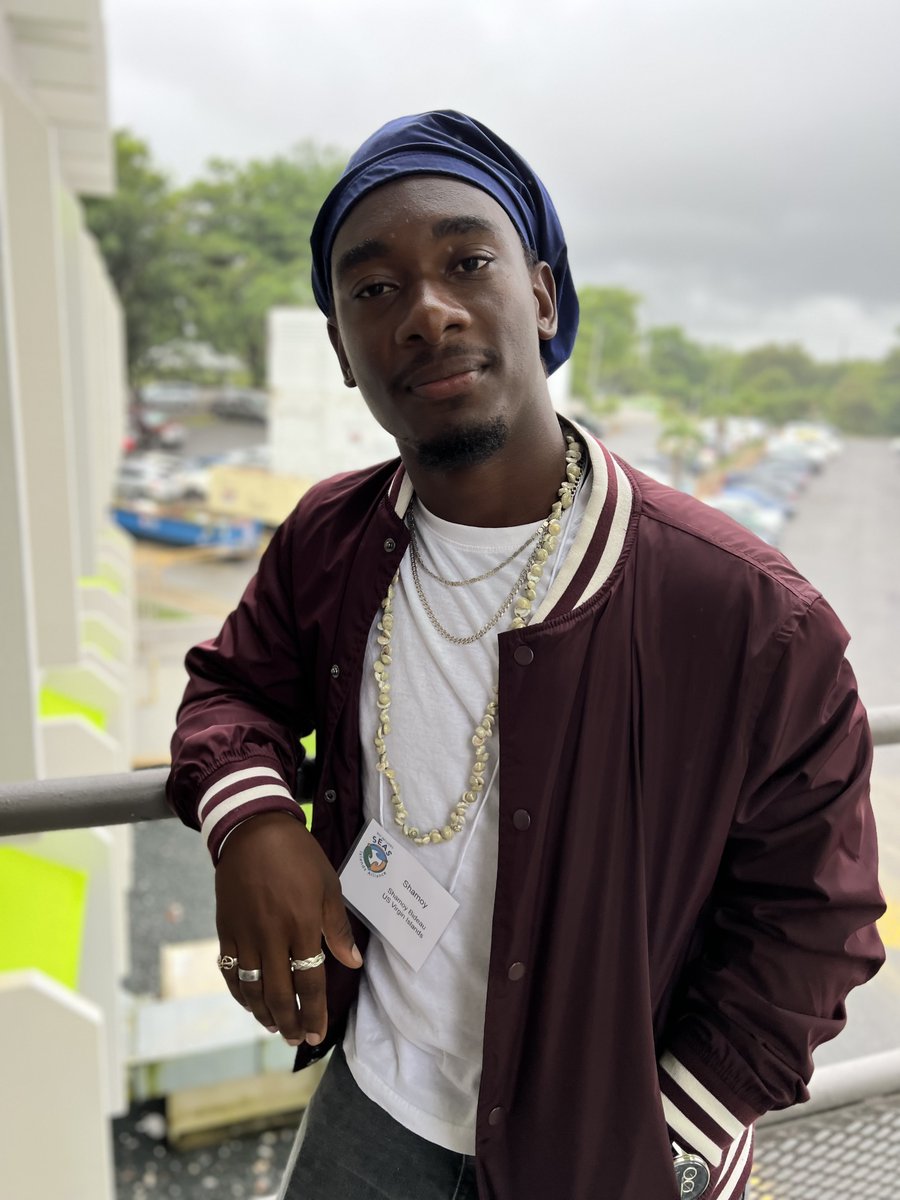 Meet Shamoy Bideau, a graduate fellow with the #USVI hub of the #SEASIslandsAlliance. Shamoy studies coral reef restoration at @UVI_Edu and recently started his thesis data collection.

#NSFIncludes #Fellow #USVI
