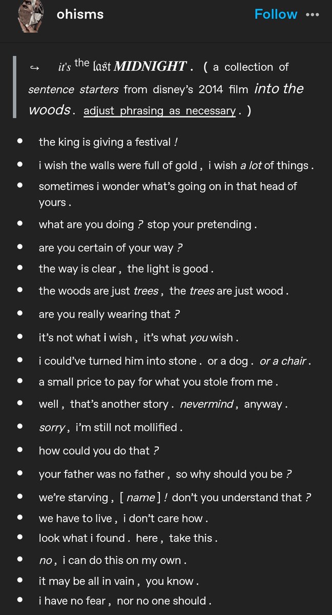 geisthymn's tweet photo. ㅤ
( STARTER  CALL.  )  🤍  for  a  random  starter  /  reply  with  a  prompt  of  your  choosing.
ㅤ https://t.co/VkwwsaOBfc