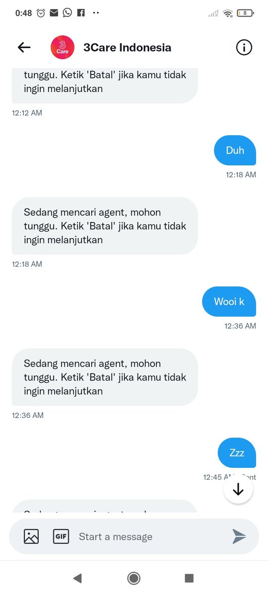 david_azteza's tweet photo. Nunggu CS @triindonesia kaya nunggu matahari terbit dari barat. Kagak jelas

@3CareIndonesia
B*puk https://t.co/xRholkbwQY