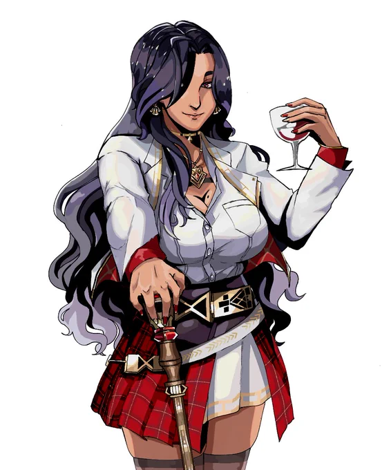 Tried to draw her in Hades style#ScarleArt 