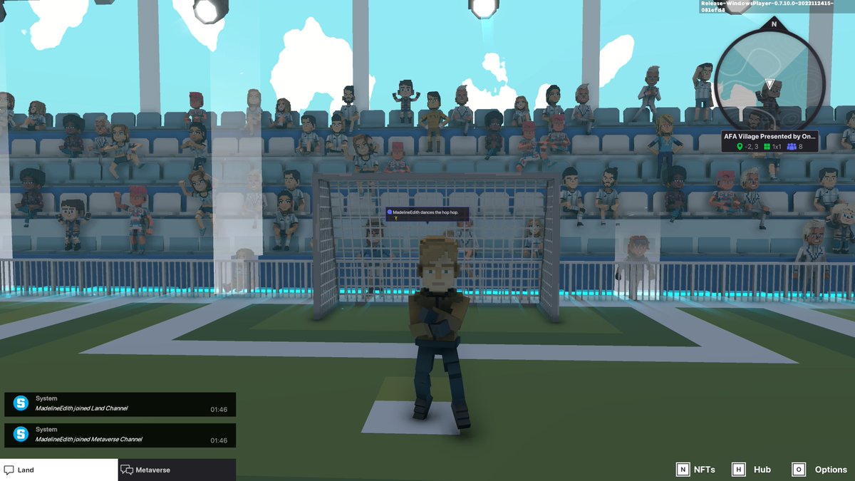 MadelineEdith3's tweet photo. @TheSandboxGame @aera_football @Argentina I dived in the AFA Village presented by OneFootball, check out my screenshot 👇⚽ https://t.co/4ge5eQh32V