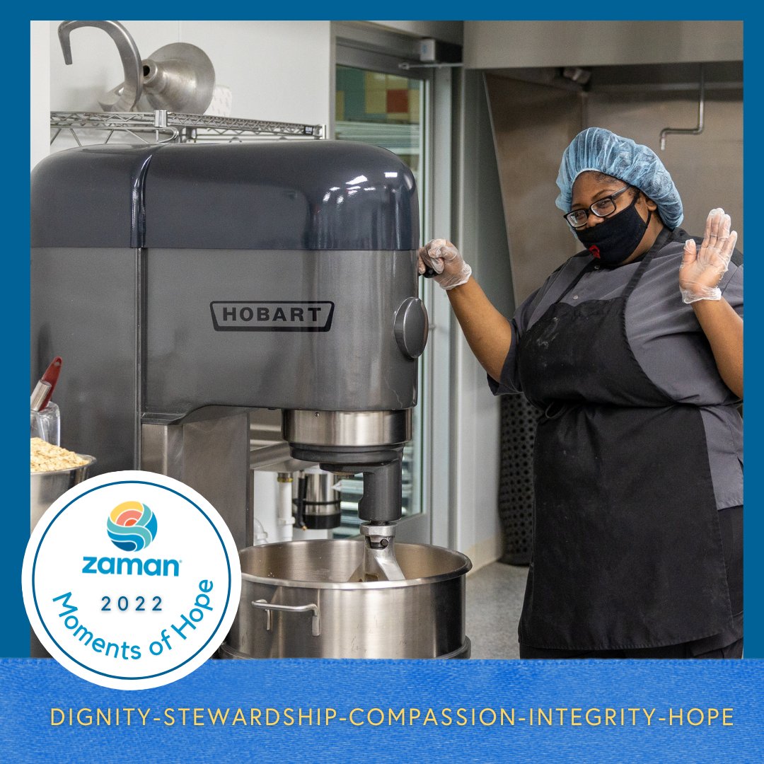 zamanhumanity's tweet photo. Moments of Hope ⭐️ During the End of the Year BOOST program, Rising Hope Bakery employee and Zaman client Yolanda G. announced she had achieved one of her major goals by earning her high school diploma. We are so proud of Yolanda's continued success! 

#MomentsofHope https://t.co/XiPC5vD5d3