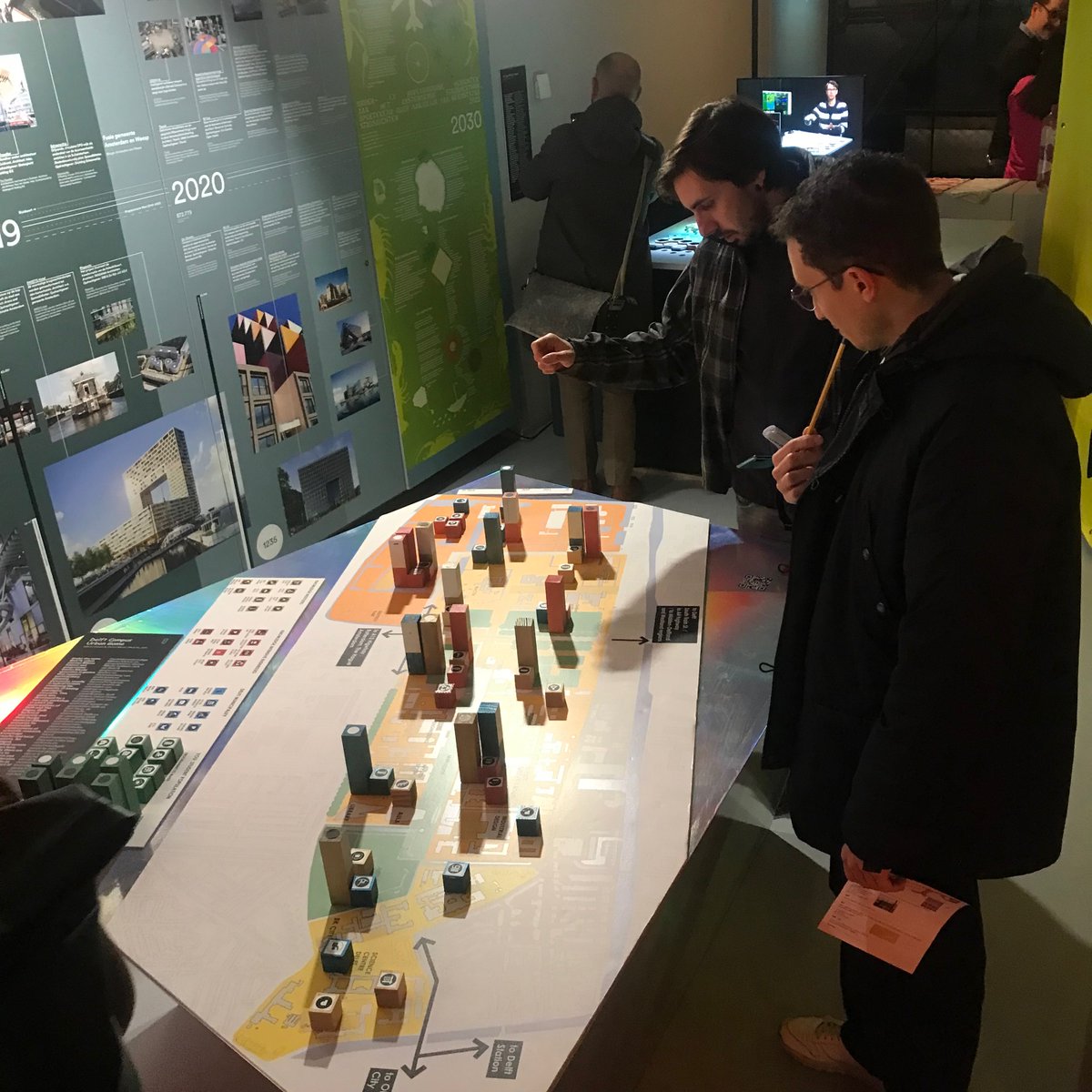 Blok_74's tweet photo. Very proud at @Blok_74 team after yesterdays' opening of "The City in Play" exhibition at Arcam AMS! We showcased "Delft Campus City" #game in solving real issues in #architecture and #urbanplanning through hybrid blending of #digital and physical #modeling . Open until May 2023! https://t.co/gaLm7zJSaO