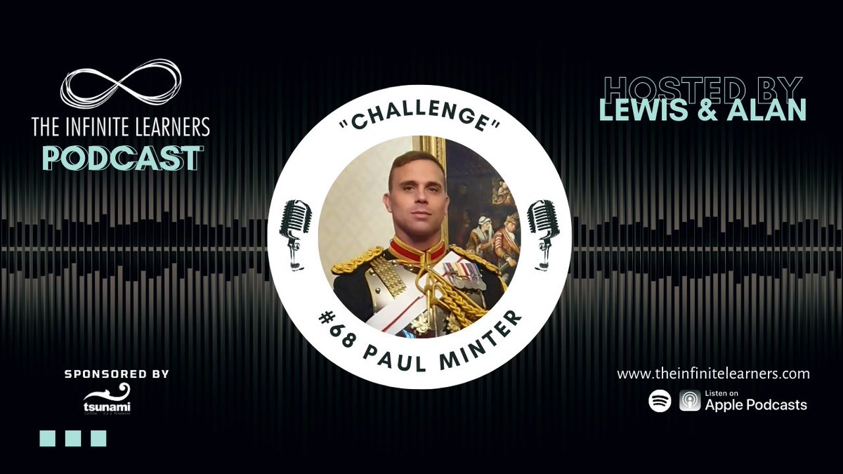 Paul Minter, <a href="/PrideOfBritain/">Pride of Britain</a> finalist joins us this week as we talk about Challenge - from the adrenaline of front line combat to the devastation of dealing with the suicide of friends.

🎧tiny.cc/utw1vz
🎙tiny.cc/ttw1vz

#listenlearnshare
#theinfinitelearners