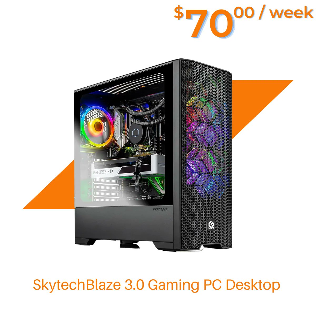 SublifyCom's tweet image. Start your lease now : buff.ly/3unbEd1 
Take your game to the next level. Skytech&apos;s Blaze 3.0 lets you play with higher settings, faster frame rates and more powerful multi-tasking capabilities than standard gaming PCs. 
#gamingpc #gaming #pcgaming #gamingsetup #gamer