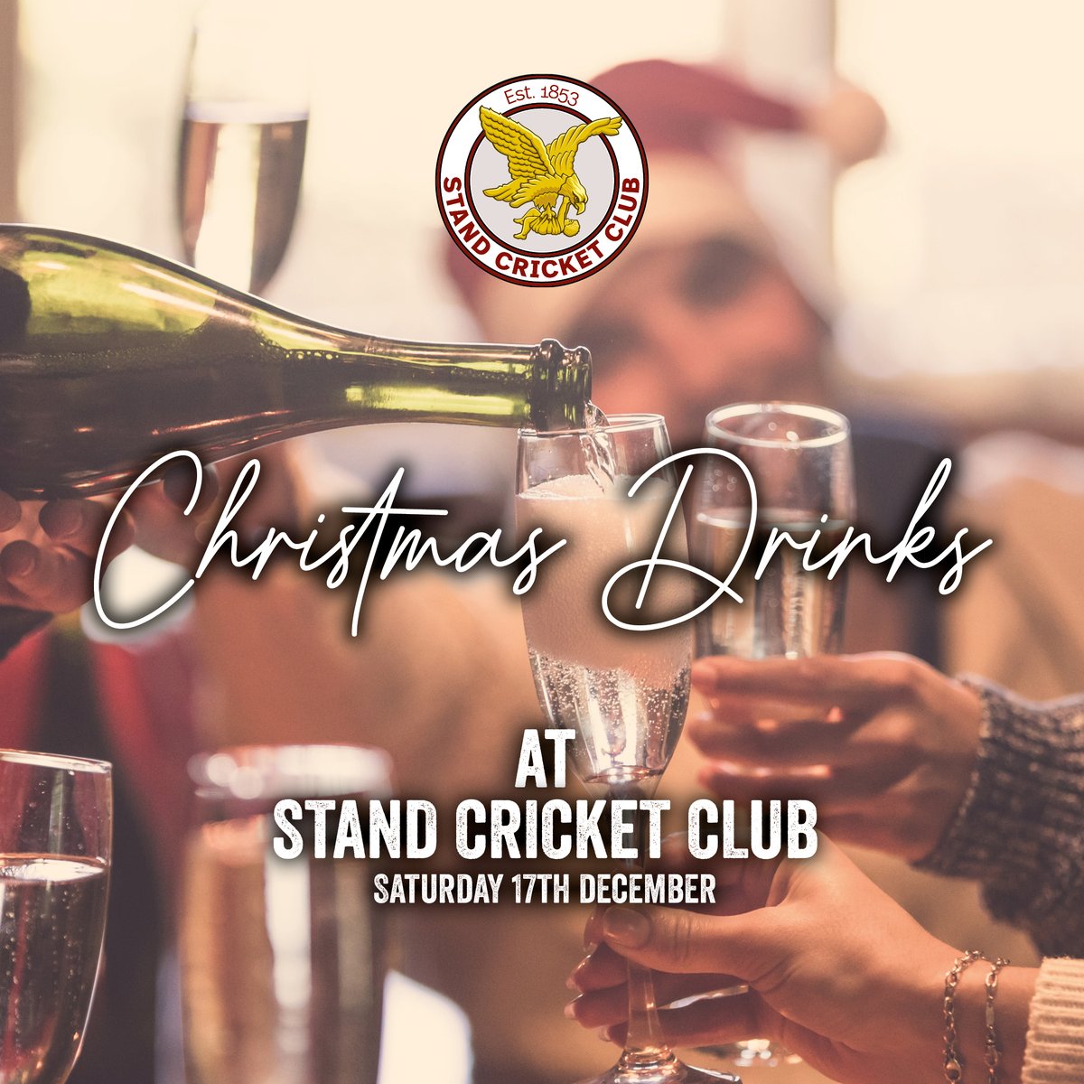 StandCricket's tweet photo. Stand are here to get you in the holiday spirit (or get some spirits in you) with our Christmas drinks event on Saturday 17th December. We guarantee ‘yule’ leave ready to handle the weekend following.

#ChristmasDrinks #ThingsToDo #Christmas2022
@LoveWhitefield @LoveUnsworth https://t.co/k0iaJtW2eF