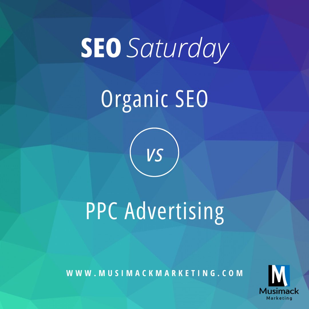 Organic SEO consists of getting higher rankings on search results through an unpaid marketing strategy. PPC (Pay Per Click) Advertising is a means of getting clicks to your website through paid advertisements. Both of which are beneficial for lead generation and brand awareness.