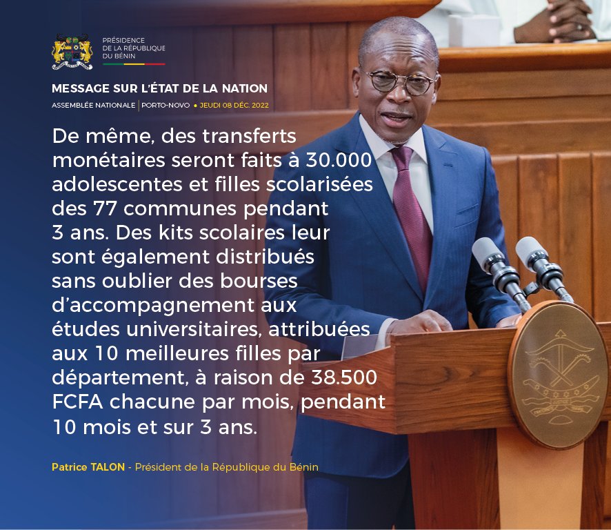 PatriceTalonPR's tweet image. Des extraits de mon message sur l&apos;état de la Nation, délivré le jeudi 08 décembre 2022, devant la représentation nationale. (PART 1)