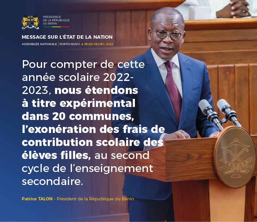 PatriceTalonPR's tweet image. Des extraits de mon message sur l&apos;état de la Nation, délivré le jeudi 08 décembre 2022, devant la représentation nationale. (PART 1)