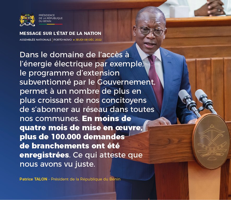 PatriceTalonPR's tweet image. Des extraits de mon message sur l&apos;état de la Nation, délivré le jeudi 08 décembre 2022, devant la représentation nationale. (PART 2)