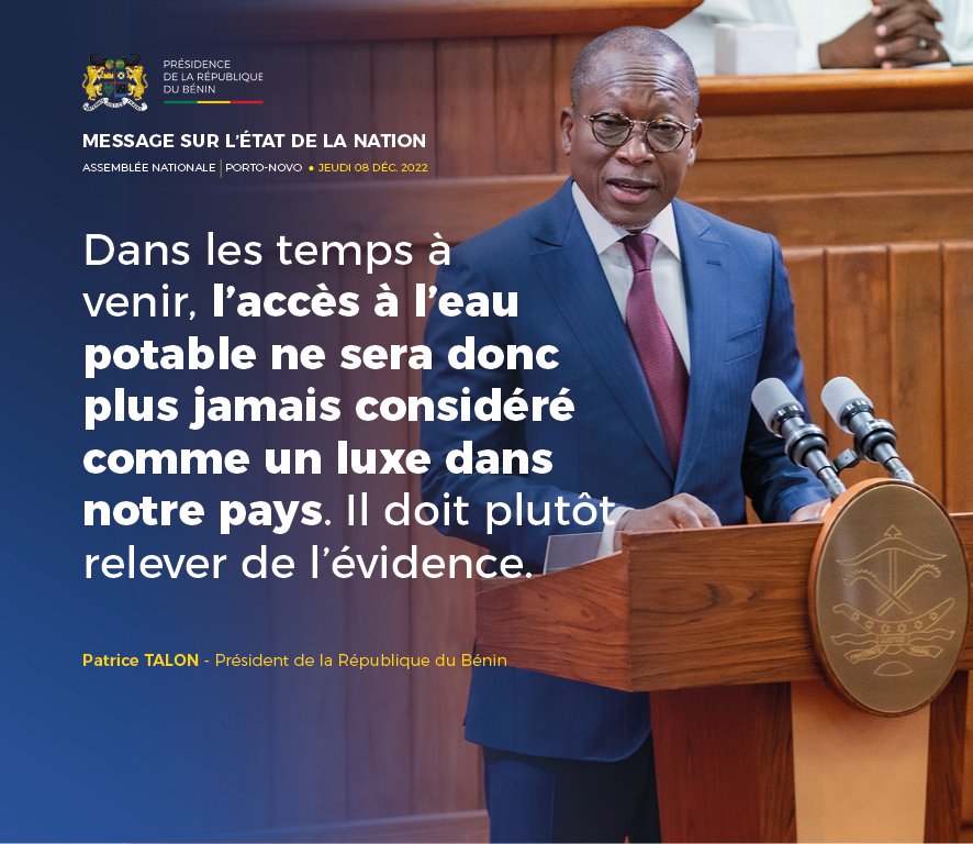 PatriceTalonPR's tweet image. Des extraits de mon message sur l&apos;état de la Nation, délivré le jeudi 08 décembre 2022, devant la représentation nationale. (PART 3)