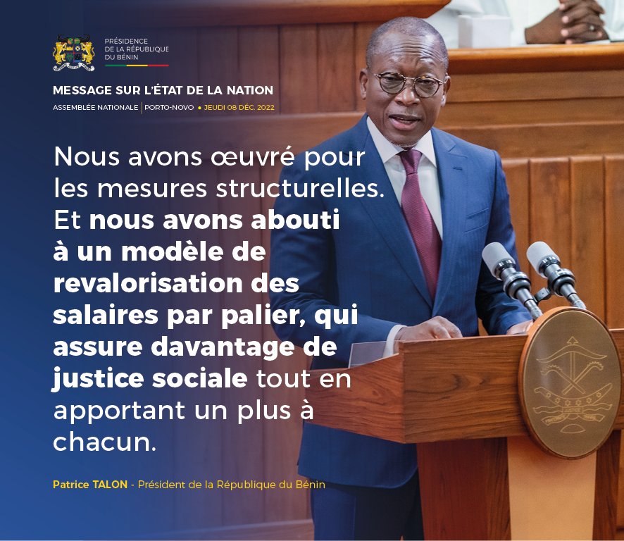 PatriceTalonPR's tweet image. Des extraits de mon message sur l&apos;état de la Nation, délivré le jeudi 08 décembre 2022, devant la représentation nationale. (PART 3)