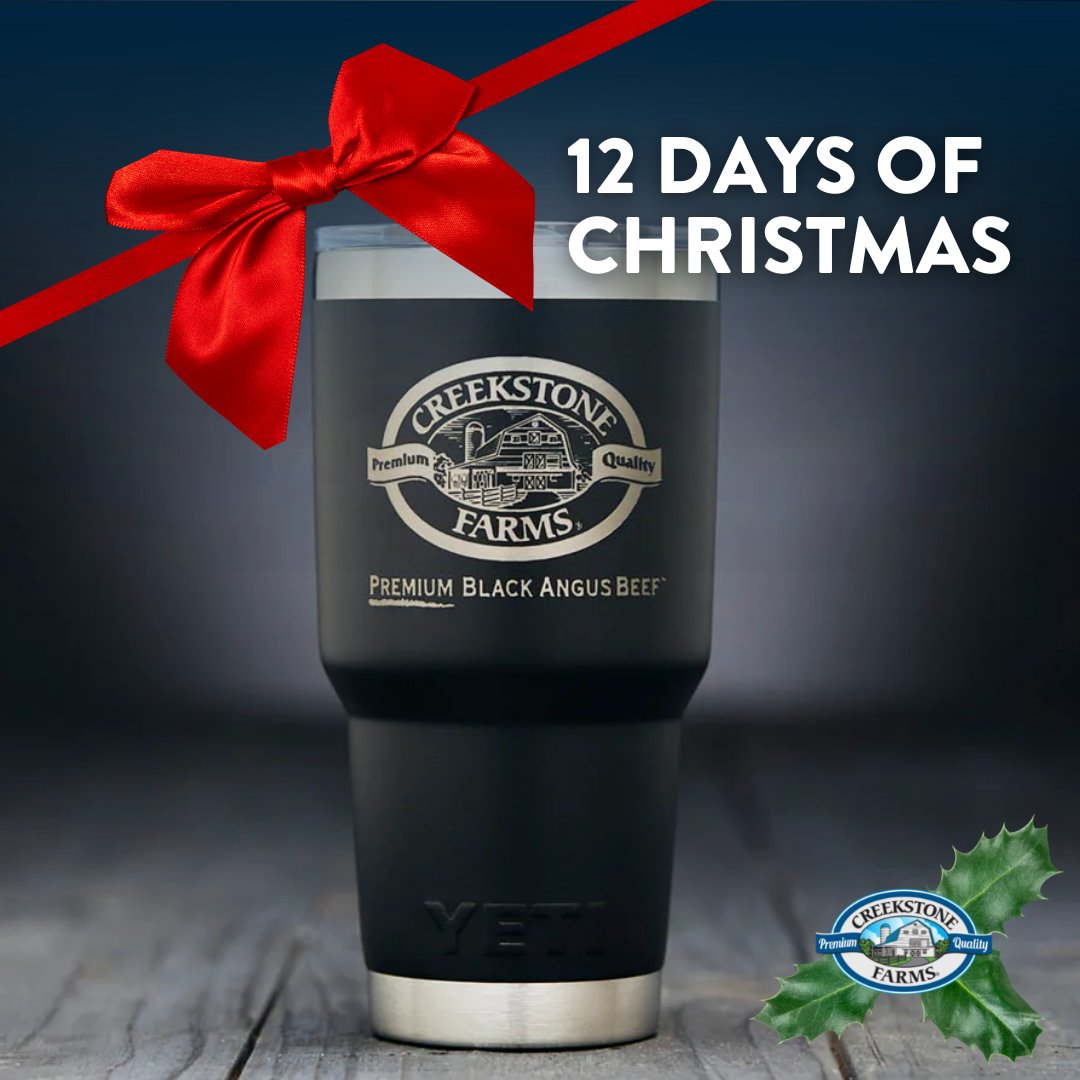 12 Days of Christmas: DAY 10 - Yeti Tumblers & Leather Coasters #CreekstoneFarms #12DaysofChristmas #drinks #Yeti #Leather #premium #Holidays shop.creekstonefarms.com/collections/dr…