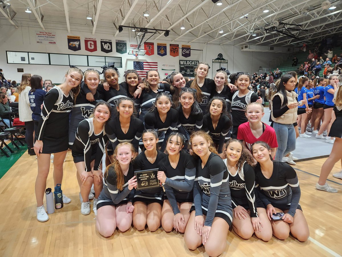 First competition in the books and a first place finish! #WOJVcheer <a href="/wopanthers/">West Ottawa Panthers</a>