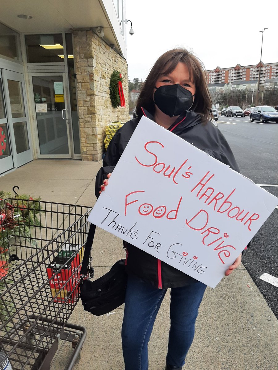 It's cold but the food drive must go on
Pop down to say hi