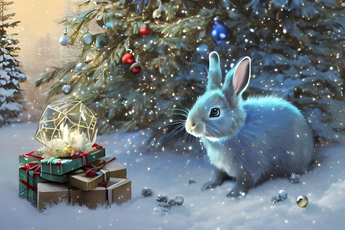 FooFoo_Rabbit's tweet photo. ๐ #ChristmasWave ๐ #aiart #HoppyChristmas ๐ https://t.co/fOBESQDRNZ