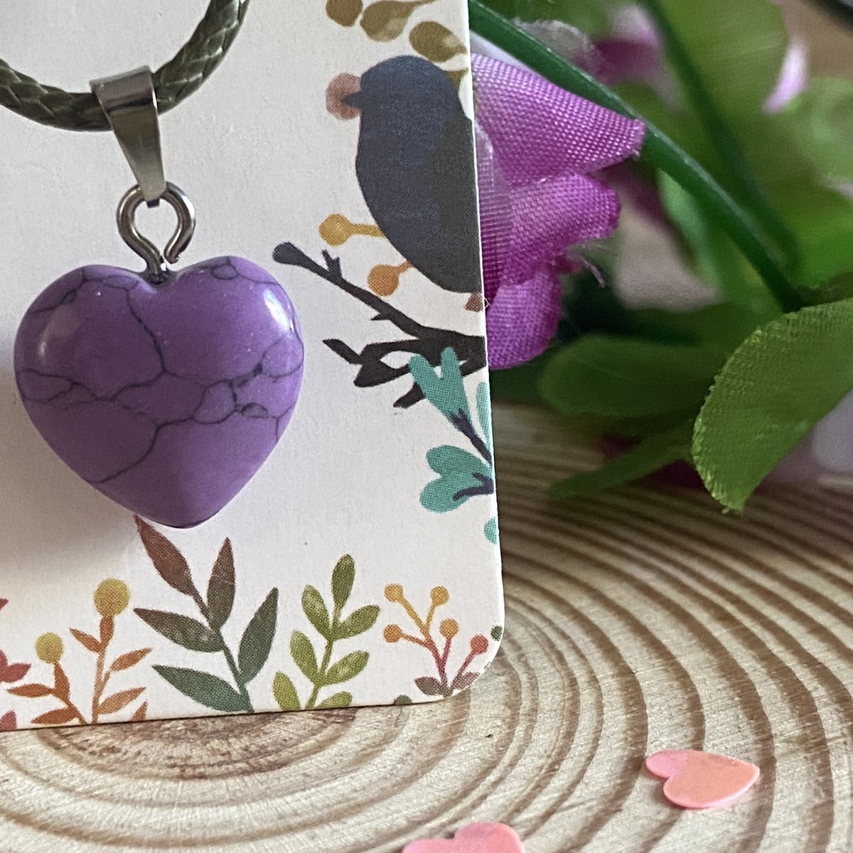 FavoursFairy's tweet photo. Purple Heart Pendant - on Black Waxed Cord Necklace https://t.co/n9W1WTQpFu #green #heart #women #bohohippie #gothjewellery #waxedcordnecklace #crystalpendant https://t.co/CYGwKTZJJz