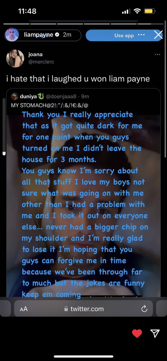 Well this note feels from the heart, hope you well Liam payne :)