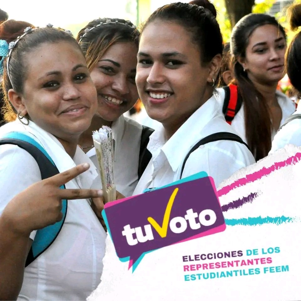 La #FEEMdeCuba 💙 inicia su proceso eleccionario 🗳 estudiantil 📖 desde la base:aulas y centros,votar y ser elegido ✅️ es un principio ético ✨️